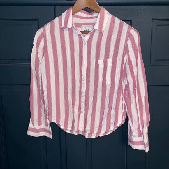 RAILS - Arlo Shirt Cali Stripe - Pink - Size Small - Picture 7 of 7